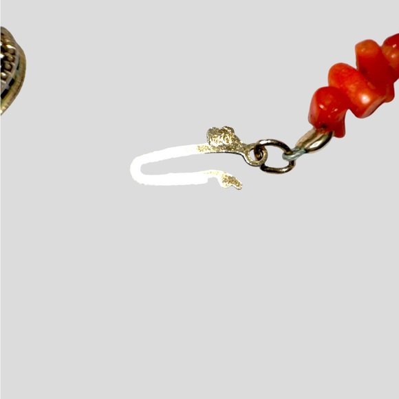 Vintage Branch/Chip Coral Necklace 14KTGF Clasp 18” - Picture 6 of 7